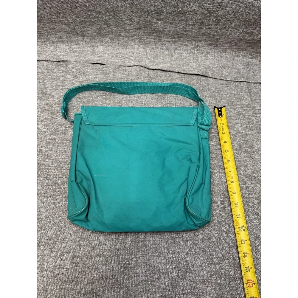 Vintage Junior Girl Scouts Messenger Bag Teal 1990s